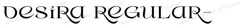 desira regular字体转换